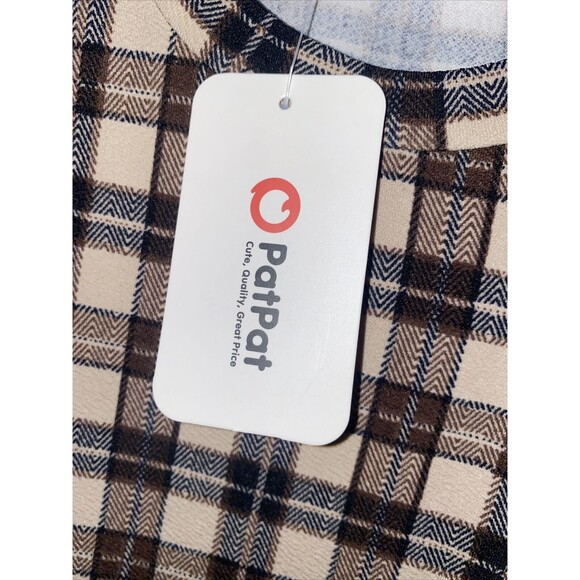 new womens shirt dress Plaid career school preppy clueless academia fairygoth M - Picture 9 of 10